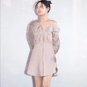 Self-Portrait off shoulder lace Dress